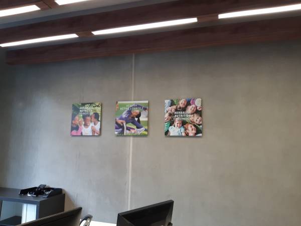 herbalife panneaux dibond rail arrière