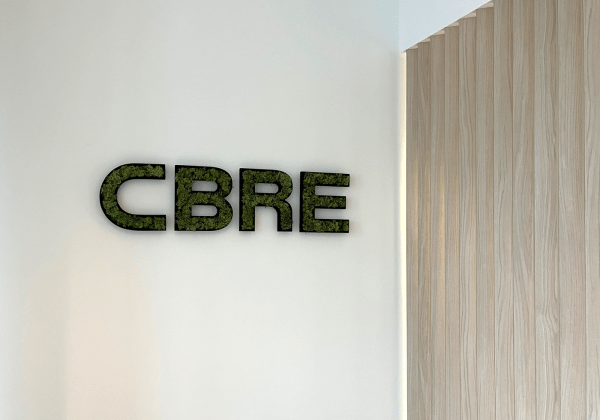 cbre, fraisage, mdf, noir, mousse stabilisée, logo végétal, drosbach