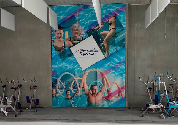 athletic, piscine, wallwrapping, déco mur, poster, xxl, digital print