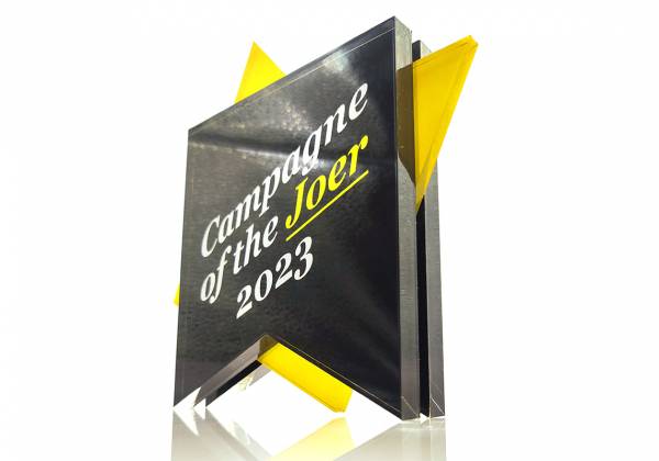 adada, trophee, campagne of the joer 2023, plexi, design