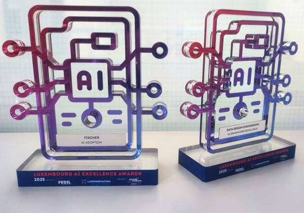 fedil, nexus 2025, ai award, trophee, plexiglas, laser, digital print, sur mesure