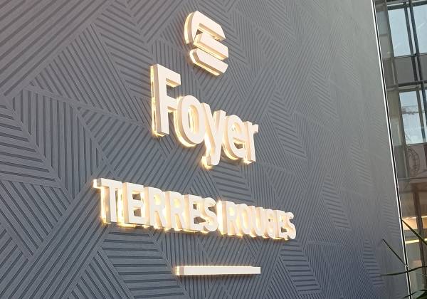 FOYER_terres rouges_belval_logo 3d, letterbox, enseigne, rétro éclairage, mécanuméric