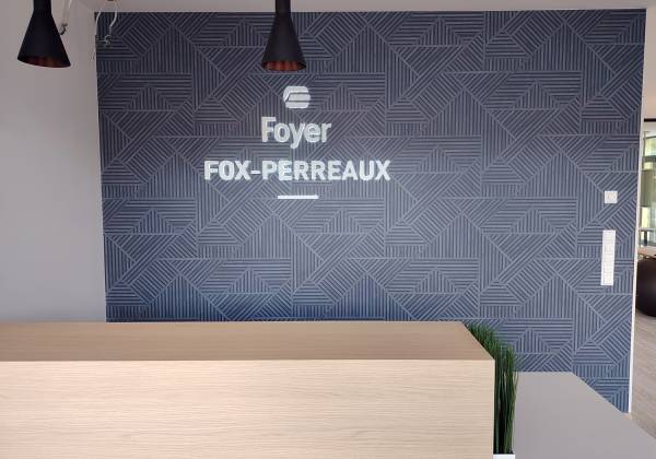 Foyer, Steinfort, logo 3D, rétro éclairage, cnc, plexiglas, leds, signage