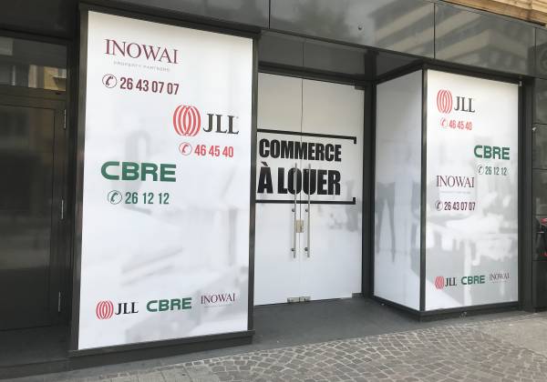 cbre habillage vitrine luxembourg