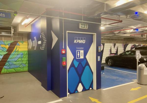 Habillage parking KPMG Luxembourg