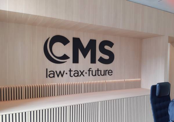 cms, logo 3d, cnc, metal, noir, mat, luxembourg, mécanumeric, cbre