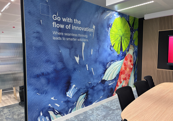 ricoh, luxembourg, décoration murale, digital print, encres uv gel