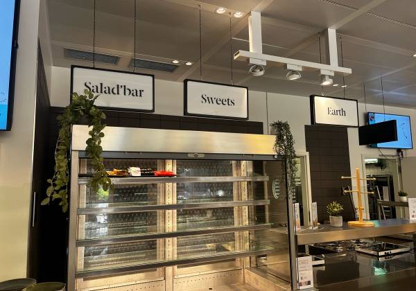 sodexo, pictet, enseigne, signalétique, information, menu, restaurant, fraisage, sur mesure