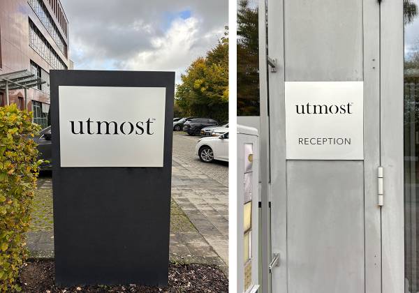 utmost, Niederanven, signaletique, aluminium anodisé, gravure, cnc, 