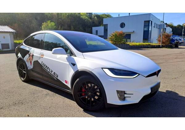 luxfly, wrapping, tesla, avery, mutoh, model x, logotage