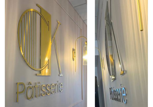 logo relief, lettres, enseigne, fraisage, dibond, plexiglass