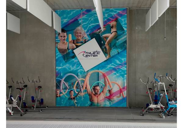 athletic, piscine, wallwrapping, déco mur, poster, xxl, digital print