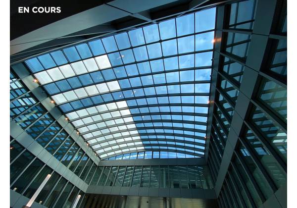 VITRUM, ATRIUM BUSINESS PARK, puits romain, film solaire