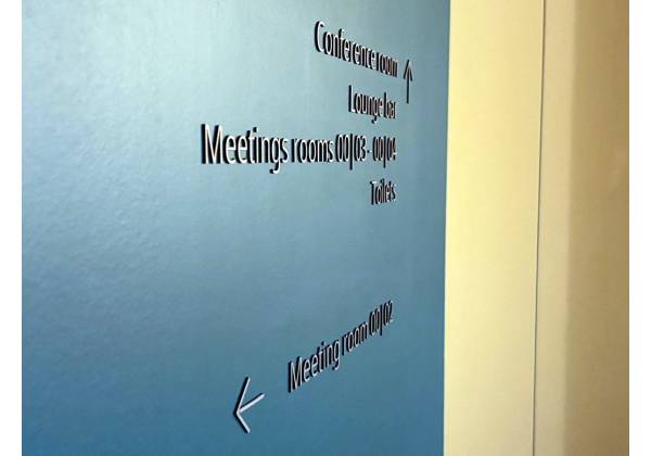 DLA PIPER, Luxembourg, sign, trotec, laser cutting SP500