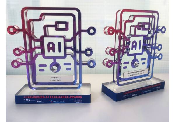 fedil, nexus 2025, ai award, trophee, plexiglas, laser, digital print, sur mesure