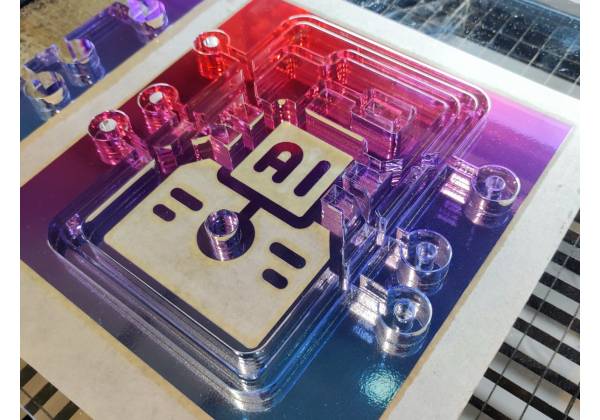 fedil, nexus luxembourg 2025, ai award, trophee, plexiglas, laser, digital print, intelligence artificielle