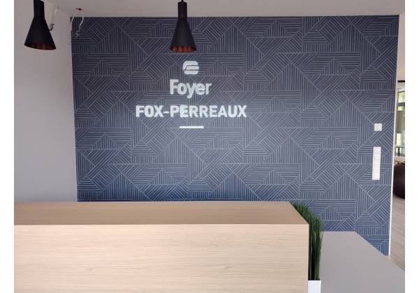Foyer, Steinfort, logo 3D, rétro éclairage, cnc, plexiglas, leds, signage