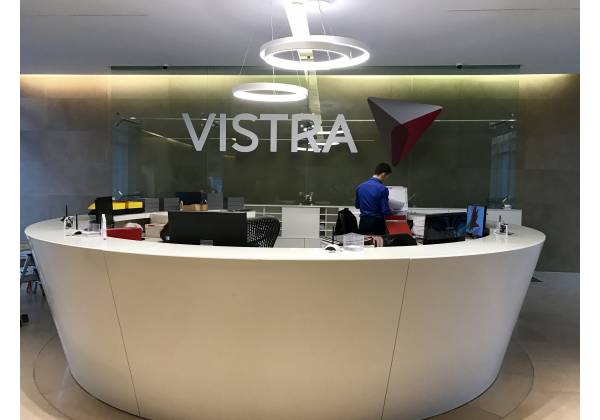 Vistra lettres en relief
