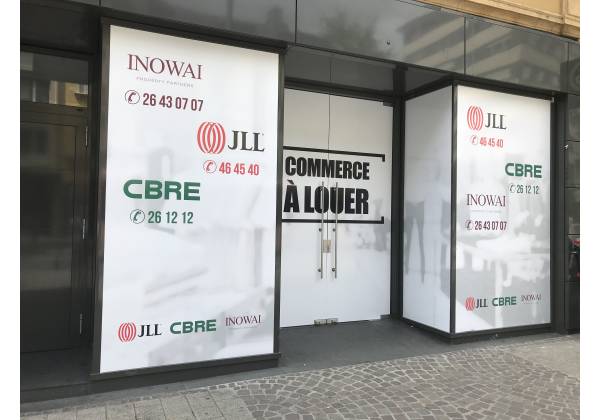 cbre habillage vitrine luxembourg