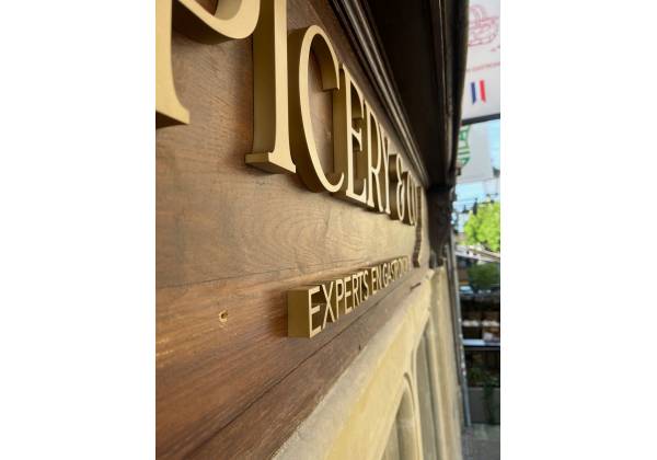 logo 3d, laser cutting, plexiglas 20mm, enseigne, devanture, epicerie, luxembourg