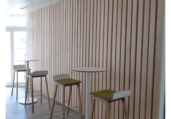 LUXEMBOURG CONVENTION BUREAU, liberté, fraisage, cnc, wood wall, claustra, bois massif, wall decor, office design