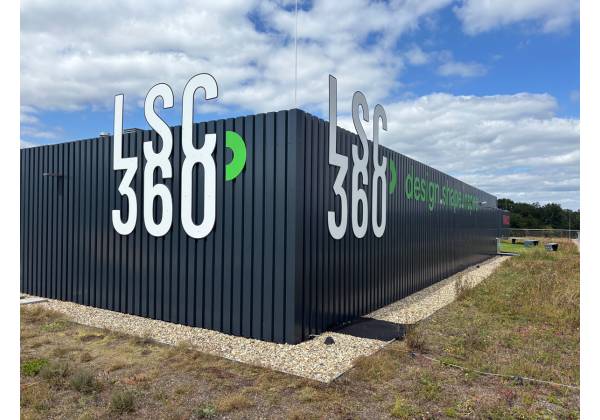 lsc360, luxembourg, contern, fraisage, dibond, vinyle polymere, cnc, office sign