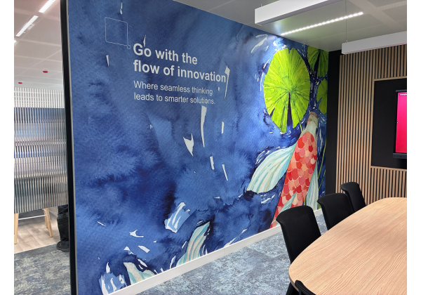 ricoh, luxembourg, décoration murale, digital print, encres uv gel