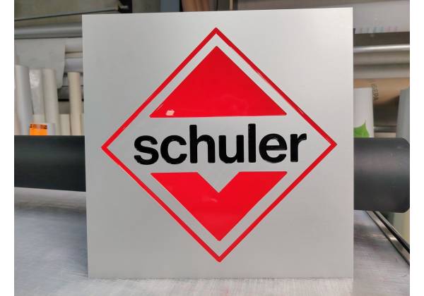 schuler, olympia, plaque, alu anodisé, gravure, peinture, seringue