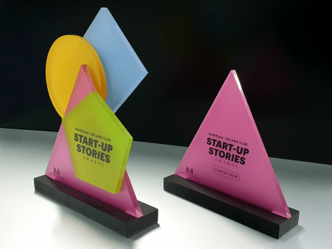 maison moderne, trophees, plexiglas, cnc, polissage, award