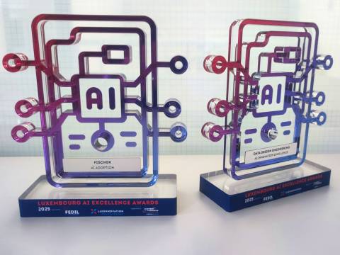 fedil, nexus 2025, ai award, trophee, plexiglas, laser, digital print, sur mesure