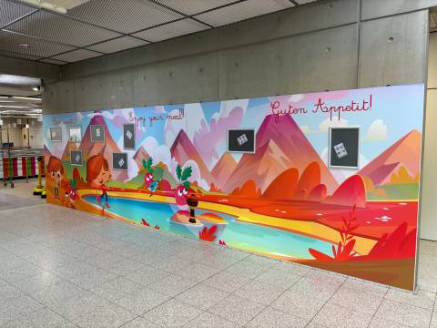 sodexo, ecole européenne, kirchberg, dibond, impression digitale, colorado m-serie, laminage mat