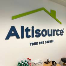 logo 3d, cnc, luxembourg, altisource, monterey, peinture, plexiglas