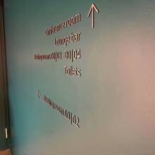 DLA PIPER, Luxembourg, signage, trolase, laser cutting