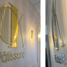 logo relief, lettres, enseigne, fraisage, dibond, plexiglass