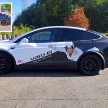 luxlfy, covering, wrapp, avery surprem, print, mutoh, lettering, flockage, tesla