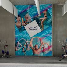 athletic, piscine, wallwrapping, déco mur, poster, xxl, digital print