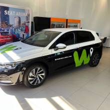 wimmobiliere, white wrap, vw golf, llorens, arlon, print mutoh, oracal