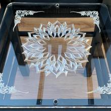 gravure, plexiglas, cnc, renovation, furniture, mobilier, design, noir mat