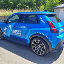 Alpine, A290, Arval, lettrage, digital, print, découpe, avery dennison