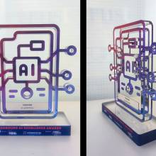 fedil, nexus 2025, ai award, trophee, plexiglas, laser, digital print, unique