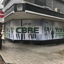 cbre autocollant vitrine