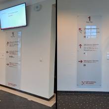 Insitut National des Langues, Luxembourg, signalétiques, plexiglas, digital print, sign