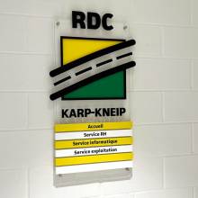 karp-kneip, bertange, cnc, plexiglass, signaletique, accueil, office