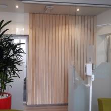 LUXEMBOURG CONVENTION BUREAU, liberté, fraisage, cnc, claustra, bois massif, décoration murale, office design