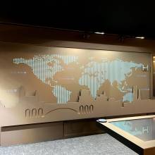 LHOFT, AI EXPERIENCE CENTRE, Luxembourg gare, décoration murale, vinyl wallwrap, colorado m-serie