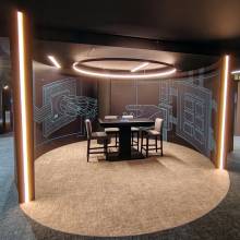 LHOFT, AI EXPERIENCE CENTRE, Luxembourg gare, décoration murale, vinyl wallwrap, colorado m-serie