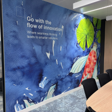 ricoh, luxembourg, décoration murale, digital print, encres uv gel