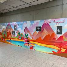 sodexo, ecole européenne, kirchberg, dibond, impression digitale, colorado m-serie, laminage mat