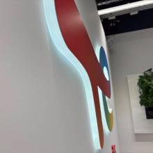 TOTAL ENERGIES, GRIDX, logo 3D, enseigne, led, plexiglas, cnc, fraisage