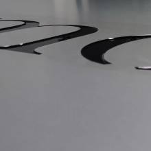 utmost, Luxembourg, sign, anodized aluminium, engraving with color